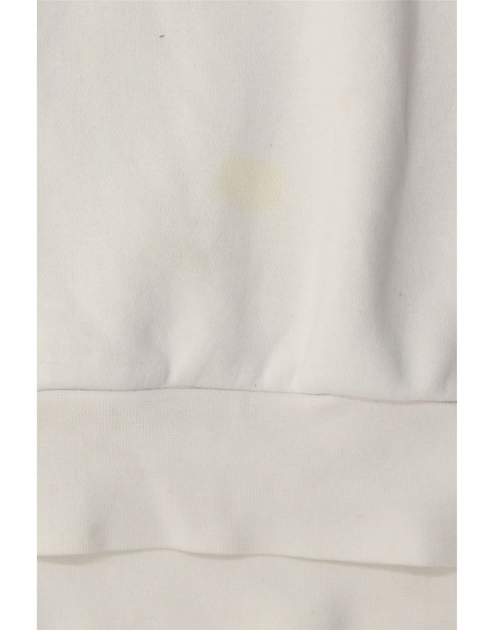 Pulover ADIDAS pentru bărbați, bumbac mic, alb