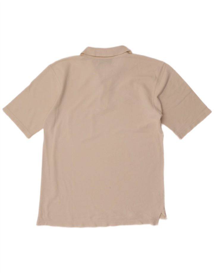 Tricou polo Barbour pentru bărbați, mare din bumbac alb