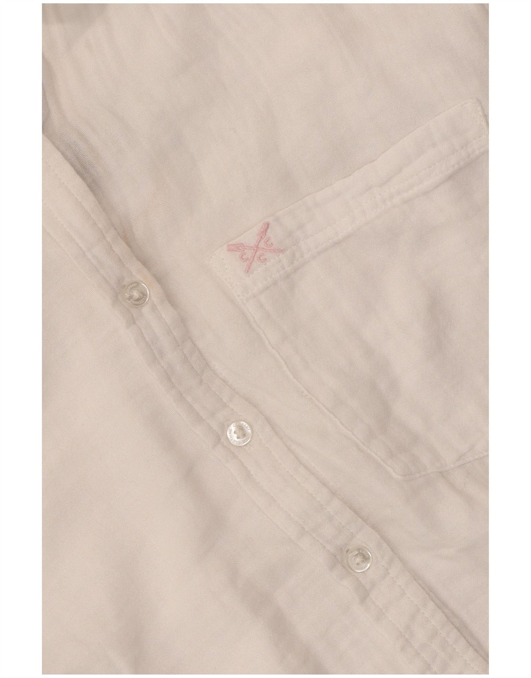 CREW CLOTHING Cămașă pentru femei UK 12 Bumbac alb mediu