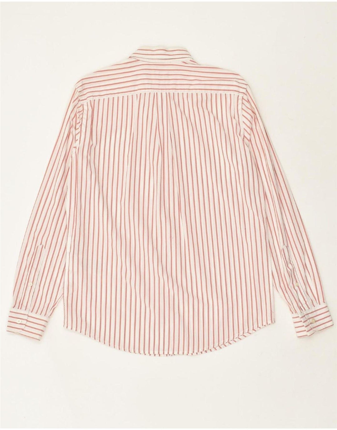 DOCKERS Mens Slim Fit Shirt Medium Red Striped Cotton Vintage Dockers and Second-Hand Dockers from Messina Hembry 