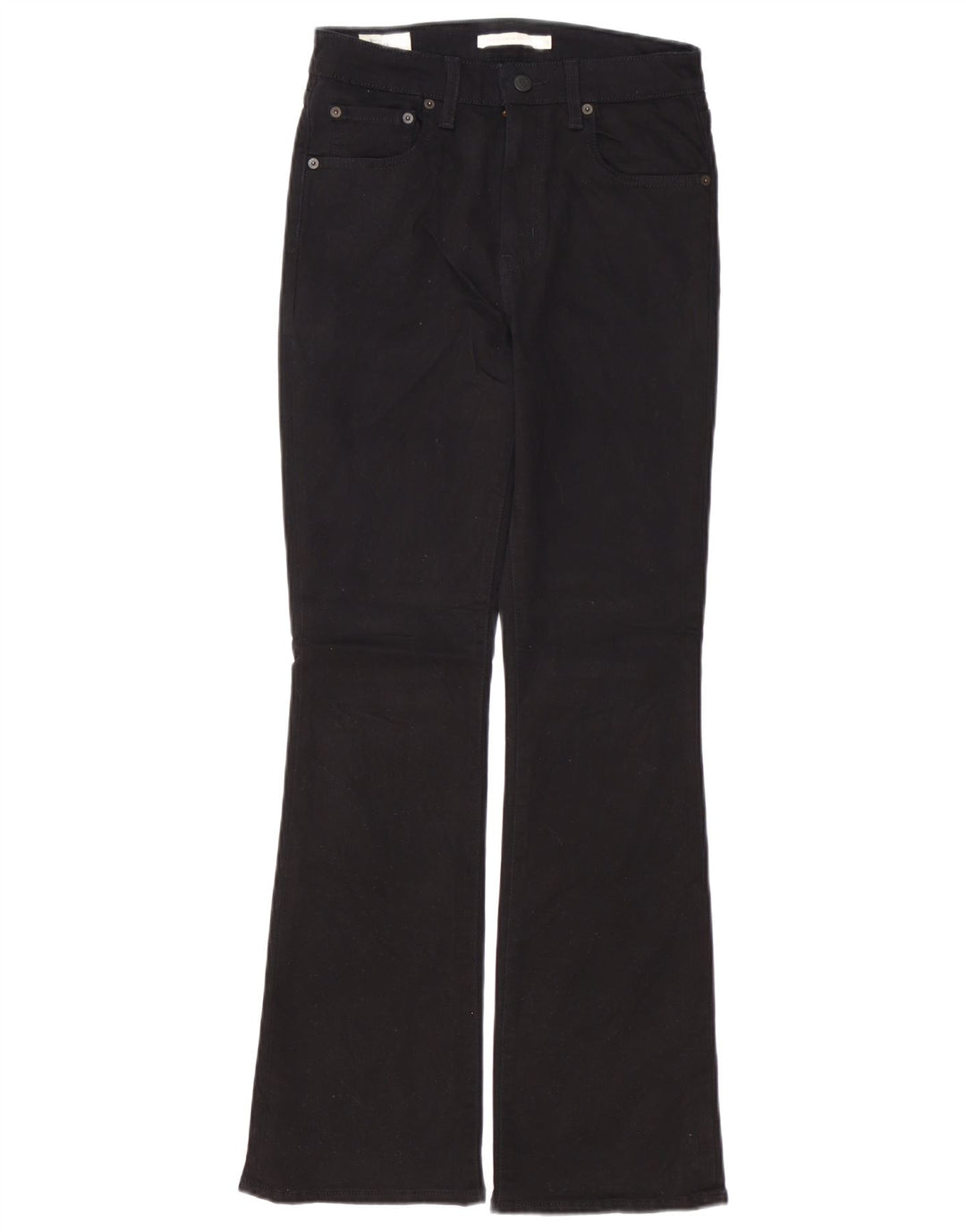 Blugi bootcut cu talie mare LEVI'S 725 pentru femei W28 L30 bumbac negru