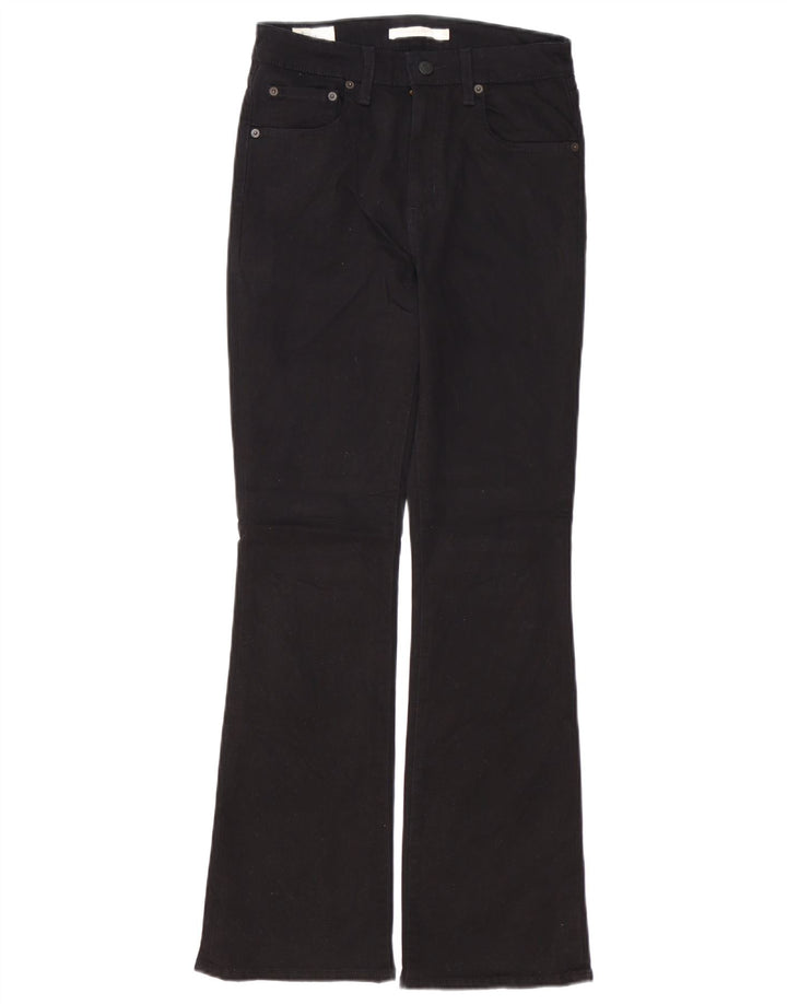 Blugi bootcut cu talie mare LEVI'S 725 pentru femei W28 L30 bumbac negru