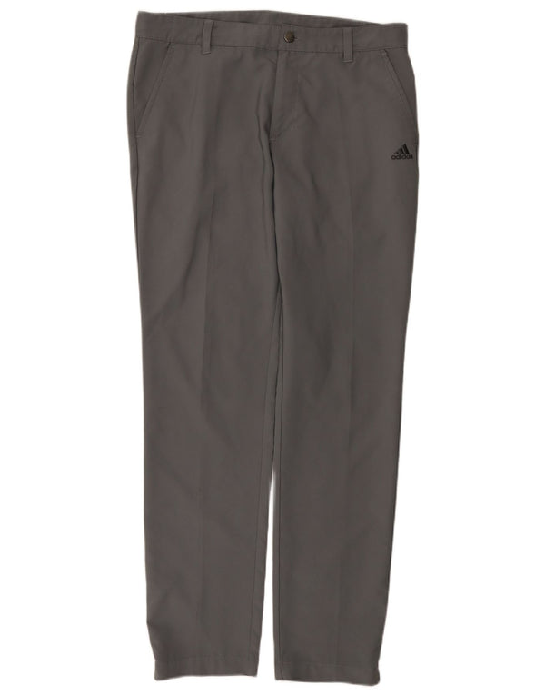 Pantaloni chino subțiri pentru bărbați Adidas W32 L32 poliester gri