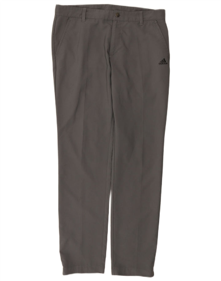 Pantaloni chino subțiri pentru bărbați Adidas W32 L32 poliester gri
