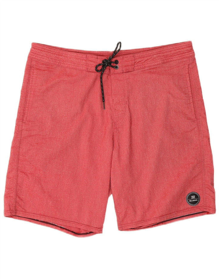 Pantaloni scurți de înot Billabong pentru bărbați, bumbac cu pete roșii mari