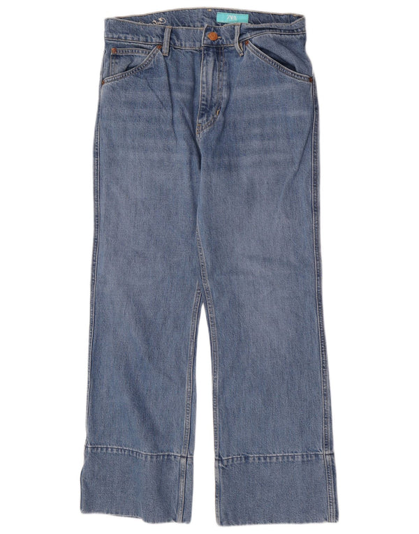 Blugi largi de damă Zara EU 42 Large W32 L28 Blue Bumbac