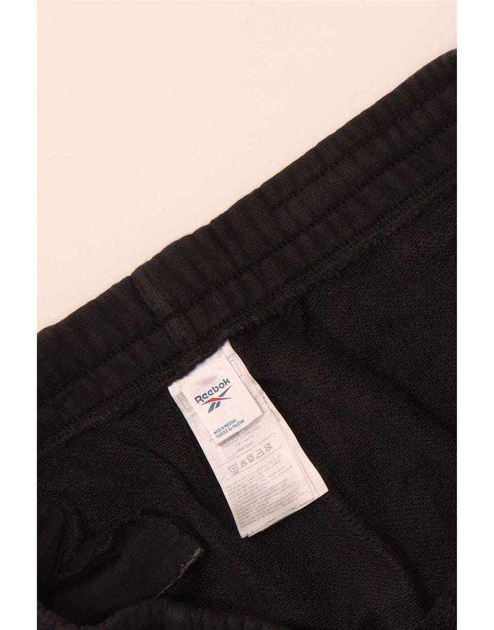 Pantaloni de trening Reebok pentru bărbați Joggeri mari, negru, bumbac