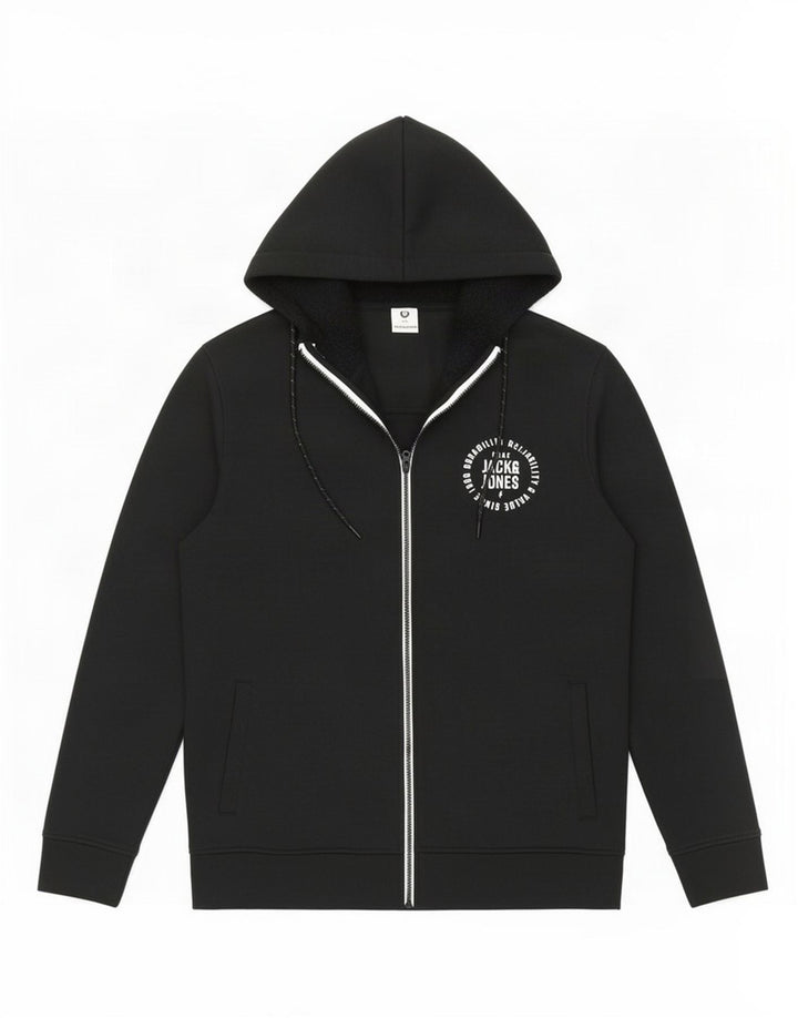 Pulover Jack & Jones pentru bărbați, cu fermoar, XL, poliester negru
