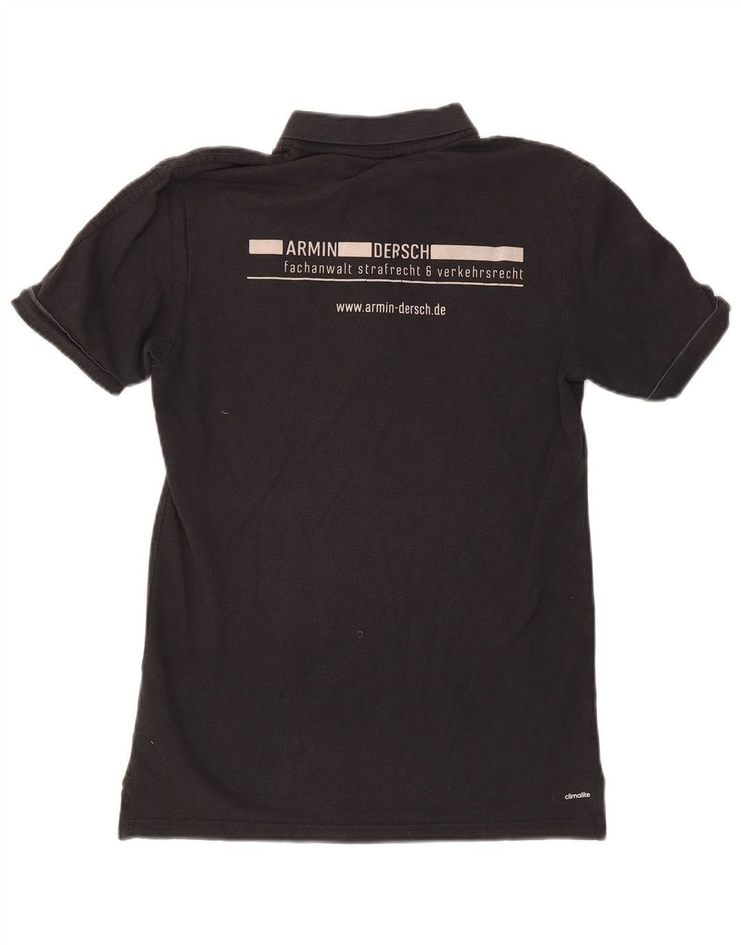 Tricou polo cu grafic pentru bărbați Adidas, bumbac mediu negru