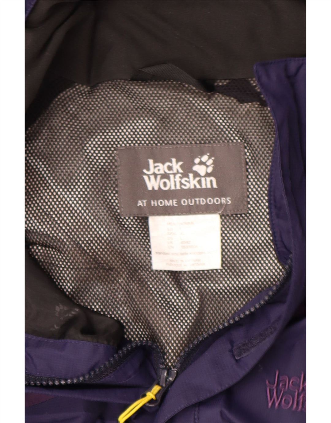 JACK WOLFSKIN Jachetă de ploaie cu glugă pentru bărbați UK 40/42 mare violet