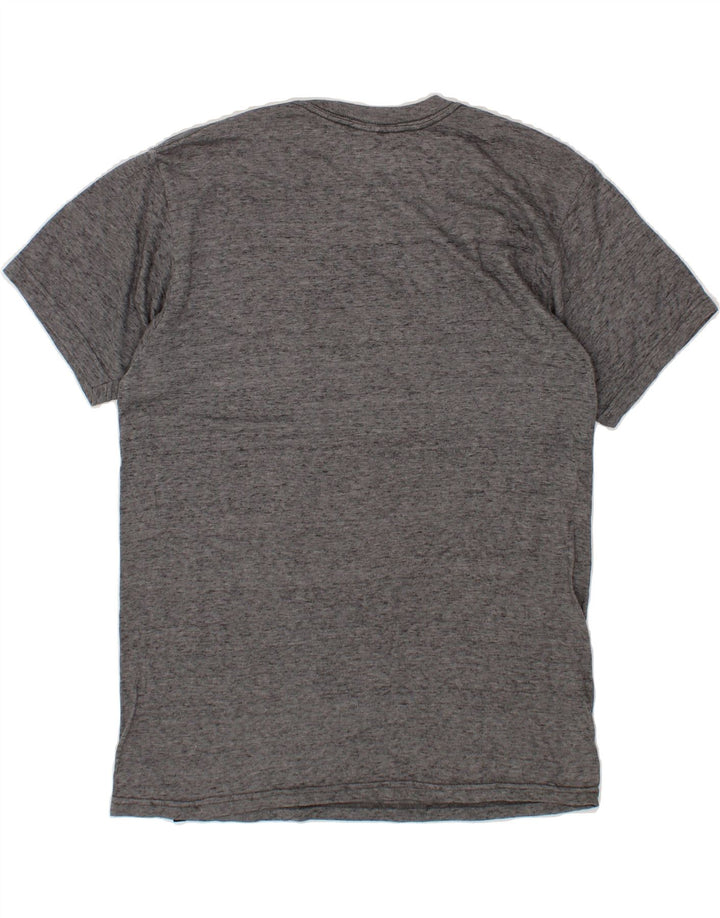 HURLEY Mens Graphic T-Shirt Top Medium Grey Flecked Polyester Vintage Hurley and Second-Hand Hurley from Messina Hembry 