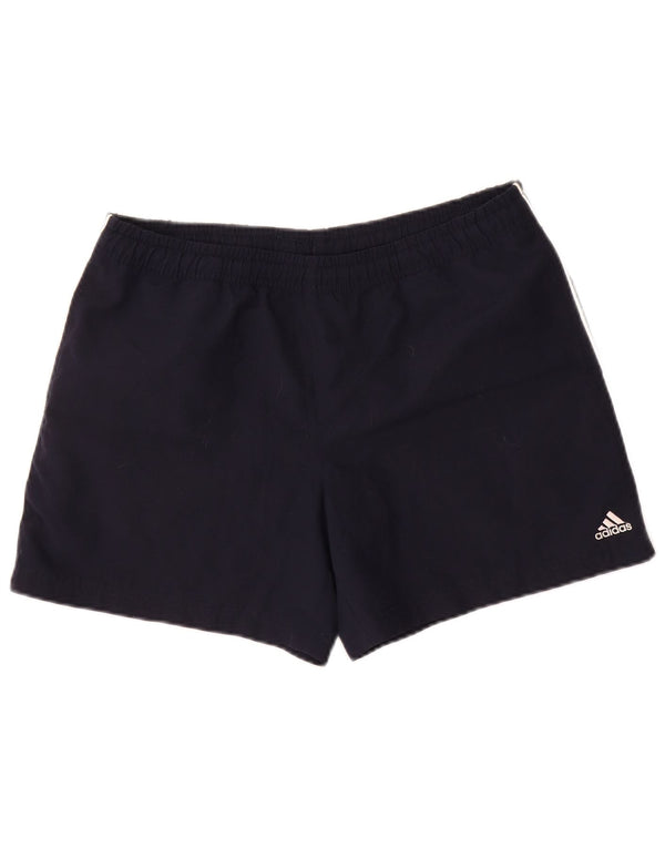 Pantaloni scurți sport Adidas pentru femei UK 8 Small Bleumarin Poliester