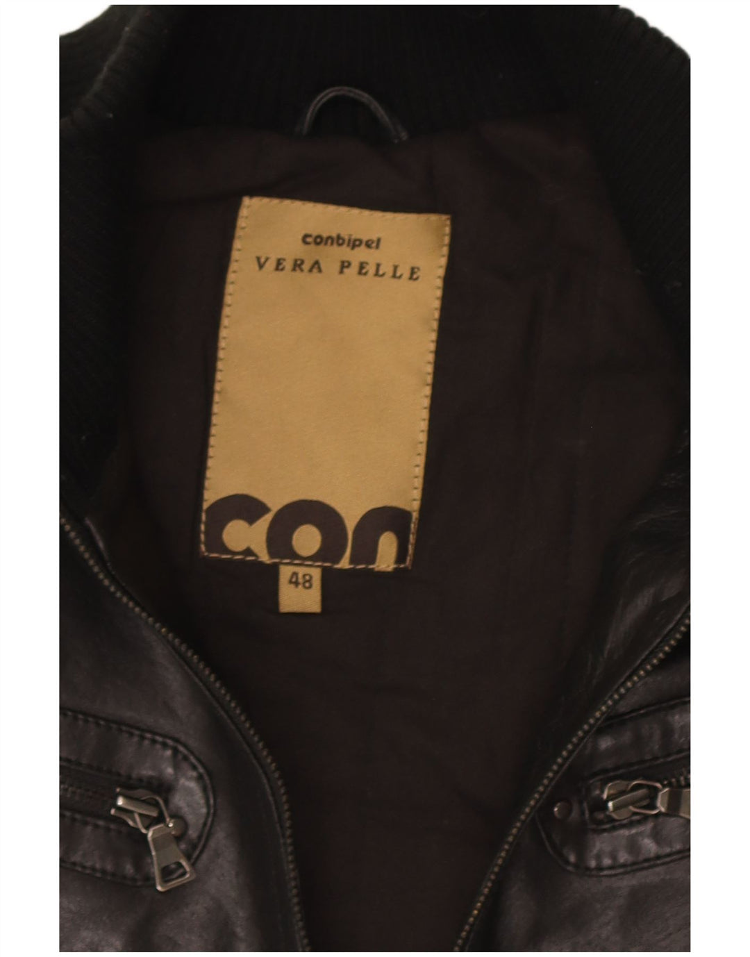 Jachetă de piele crop pentru femei Conbipel IT 48 XL neagră