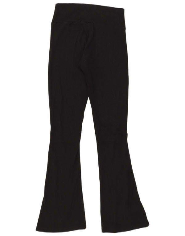 Pantaloni de trening Adidas Flare pentru femei UK 12/14 Bumbac mediu negru