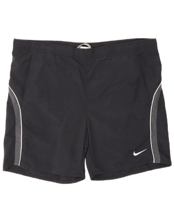 Fila Mens Swimming Shorts Large Black Colourblock Nylon