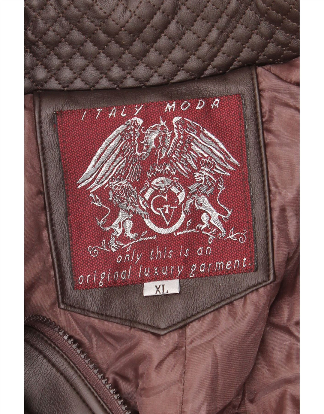 Jachetă de piele vintage pentru bărbați UK 42 XL maro