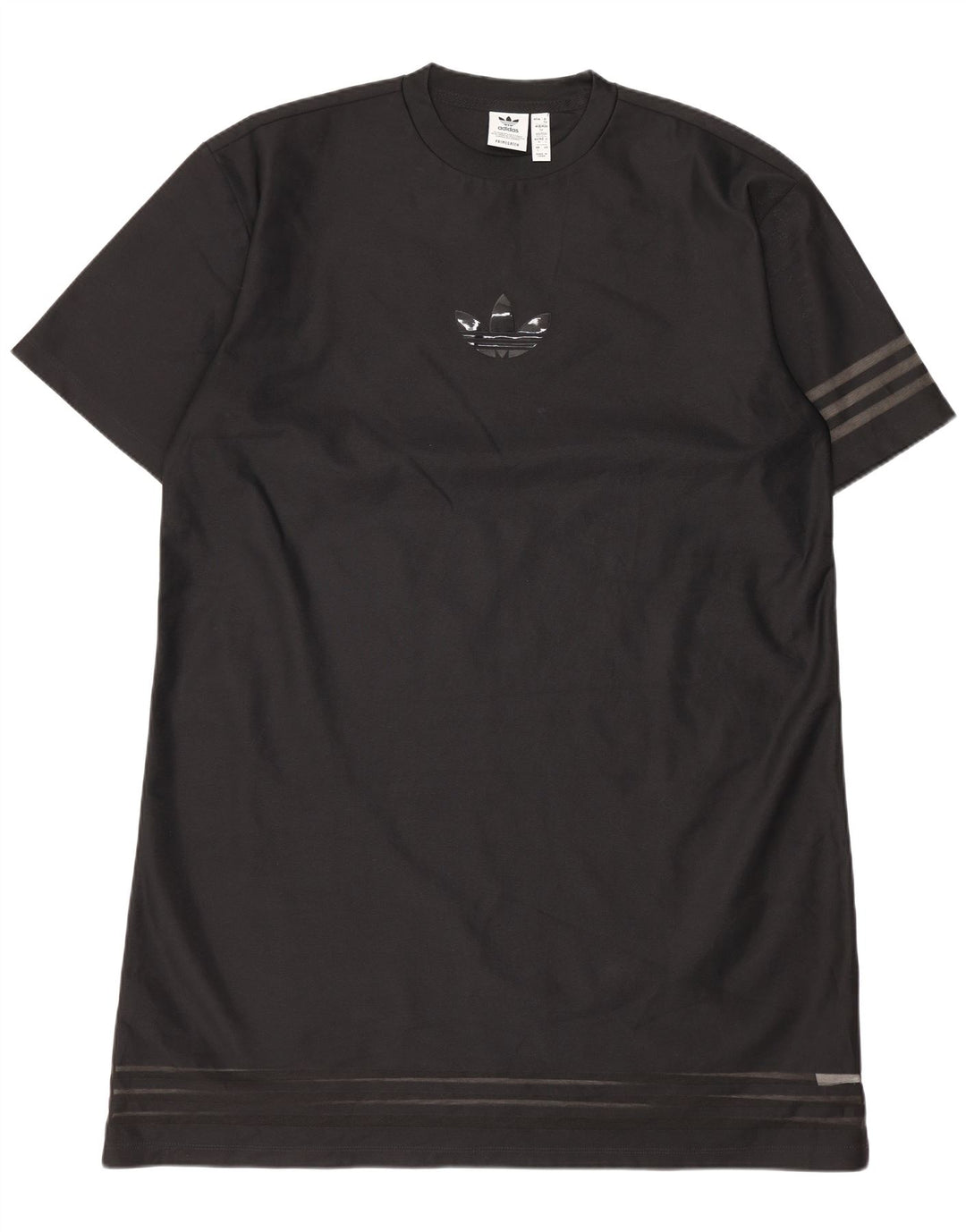 Rochie tricou supradimensionată pentru femei Adidas EU 34 XS Poliester negru