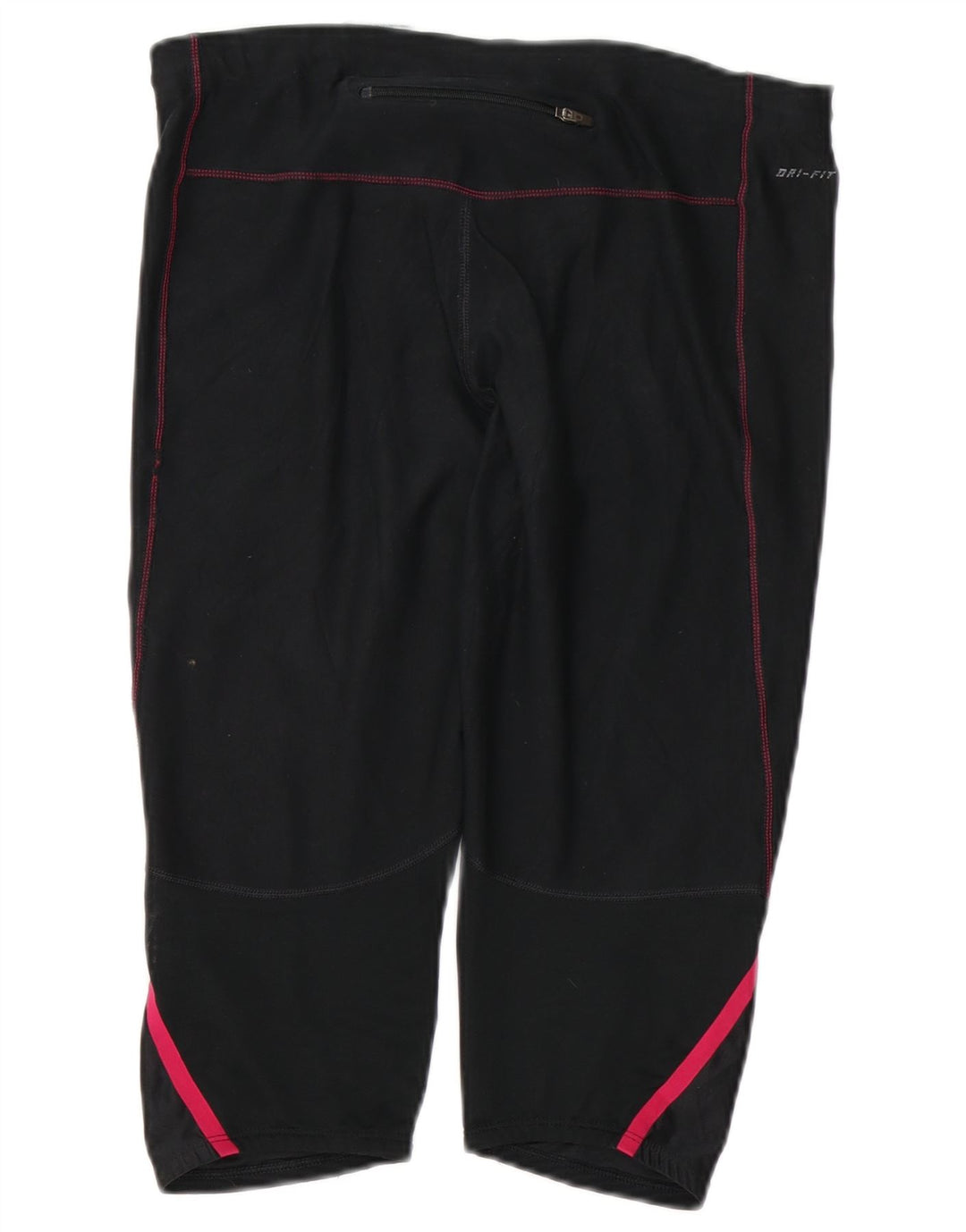 Pantaloni de trening NIKE Dri Fit Capri pentru femei UK 16, mare, negru, colorblock
