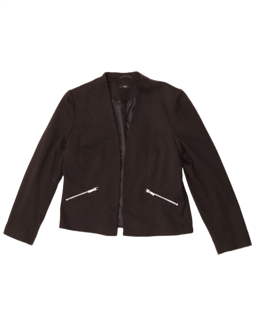 Jachetă Blazer pentru femei M&Co UK 12 Poliester mediu negru