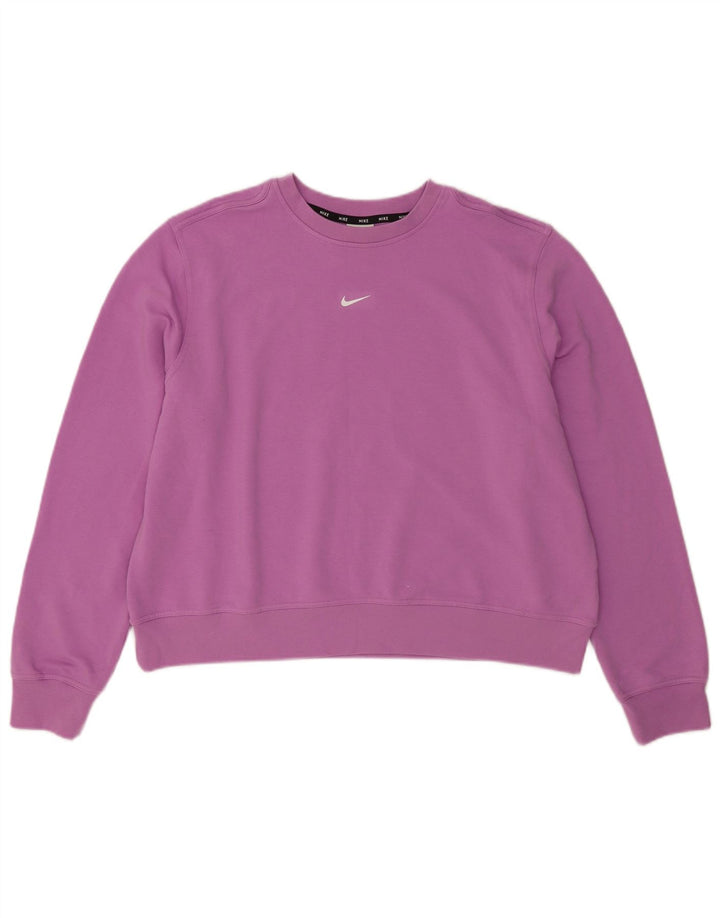 Pulover supradimensionat Nike Dri Fit pentru femei UK 18 XL Poliester violet