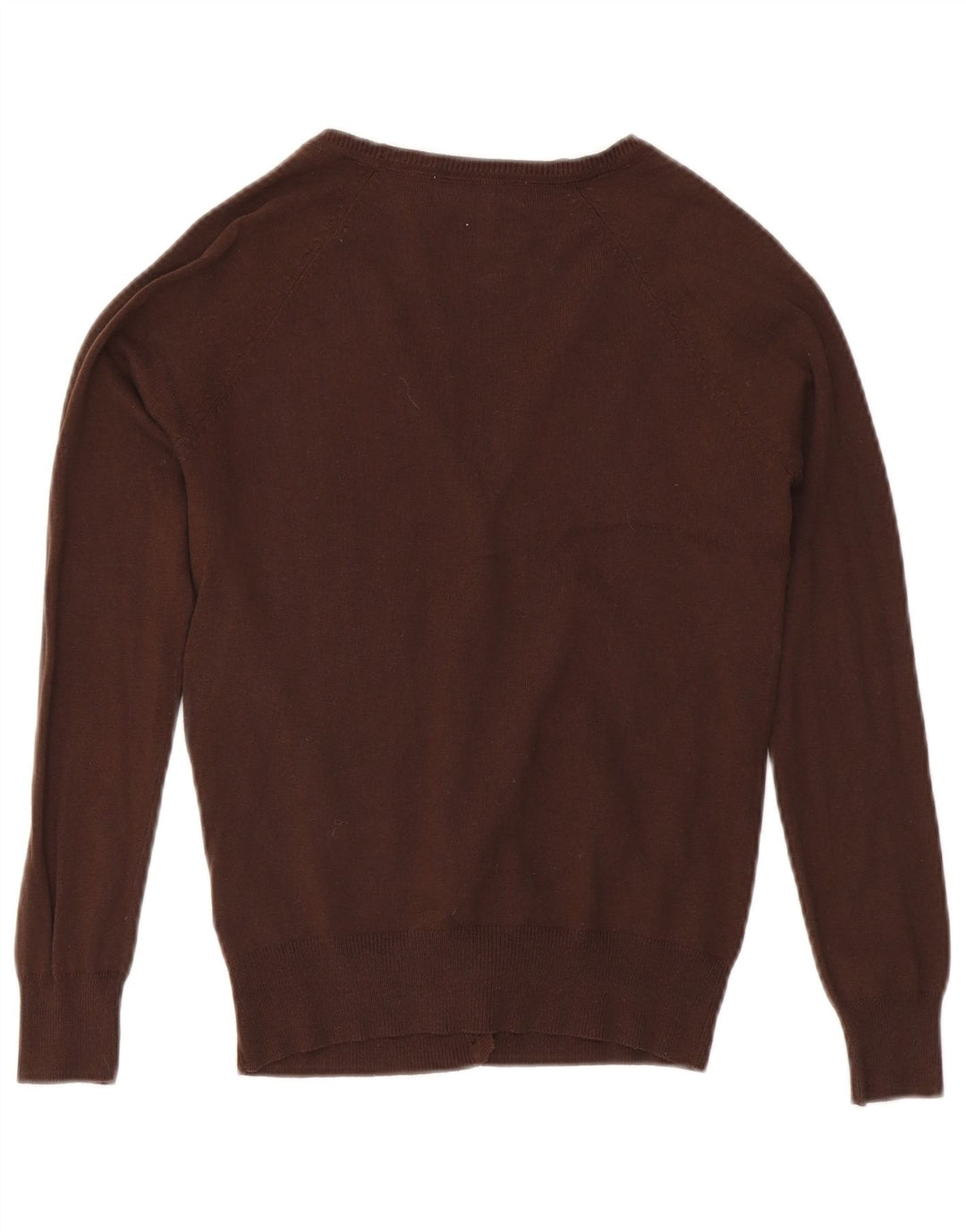 Pulover cardigan pentru femei Zara UK 12, bumbac maro mediu