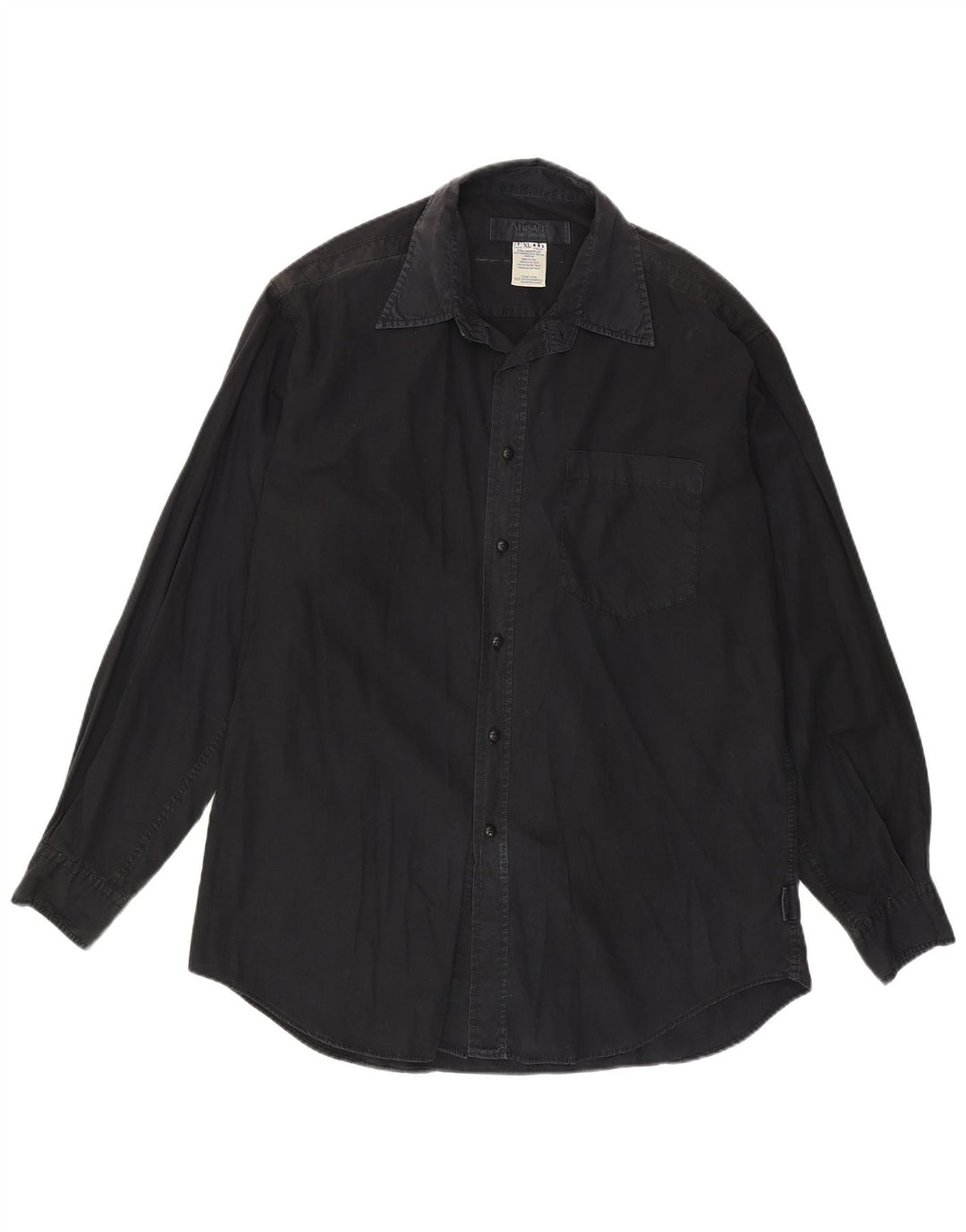 Cămașă Versace pentru bărbați XL bumbac negru