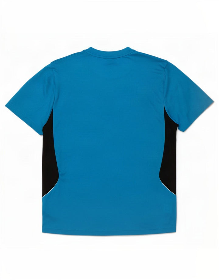 Tricou Adidas Climalite pentru bărbați Top mare, albastru, poliester color bloc
