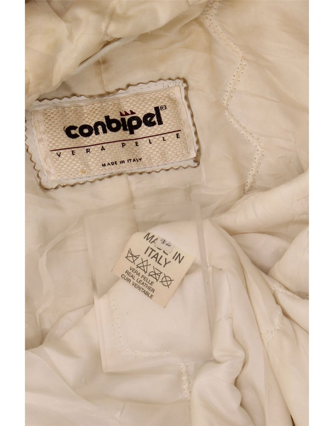 Jachetă de piele pentru femei CONBIPEL IT 42 Medium White White