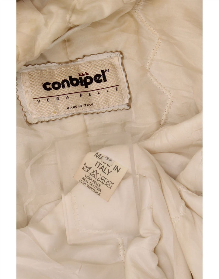 Jachetă de piele pentru femei CONBIPEL IT 42 Medium White White