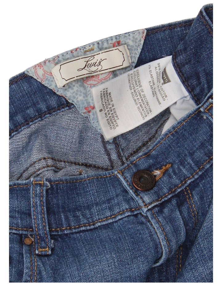 Jeans Capri de damă LEVI'S US 8 Medium W30 L20 Bumbac albastru