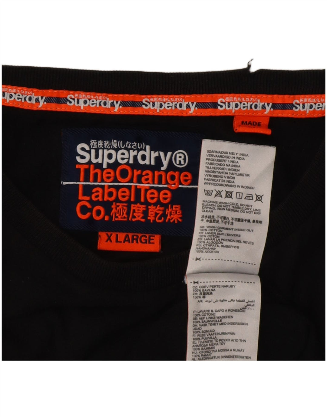 Tricou Superdry pentru bărbați Top XL bumbac negru