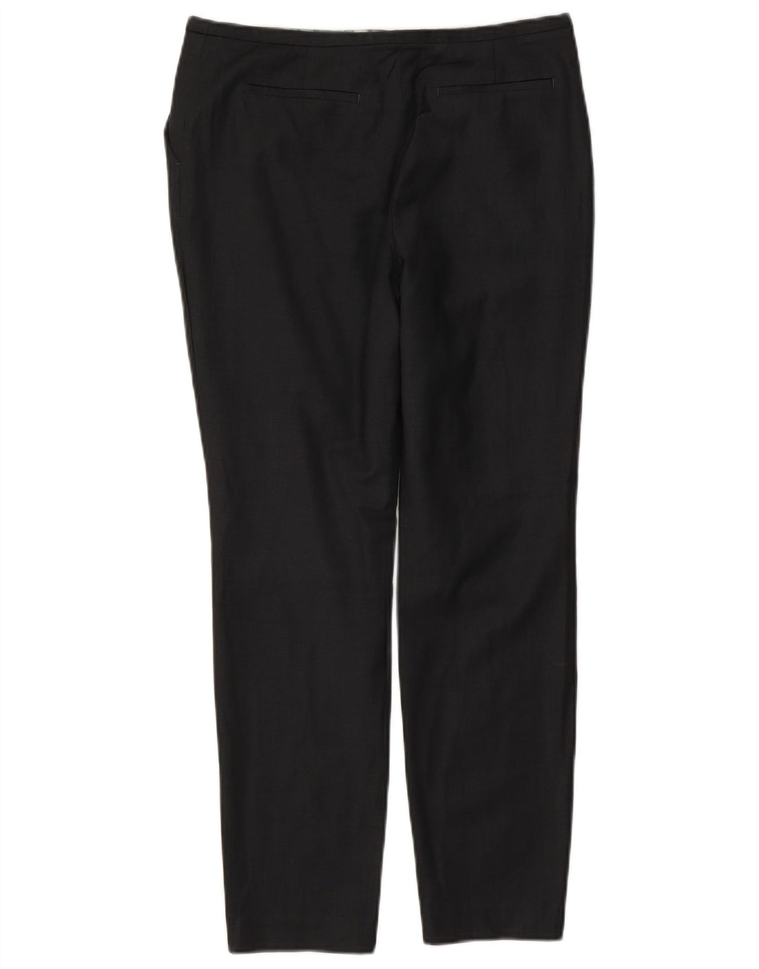 Ted Baker Pantaloni subțiri pentru femei Mărimea 2 Mici L30 L28 Lână neagră