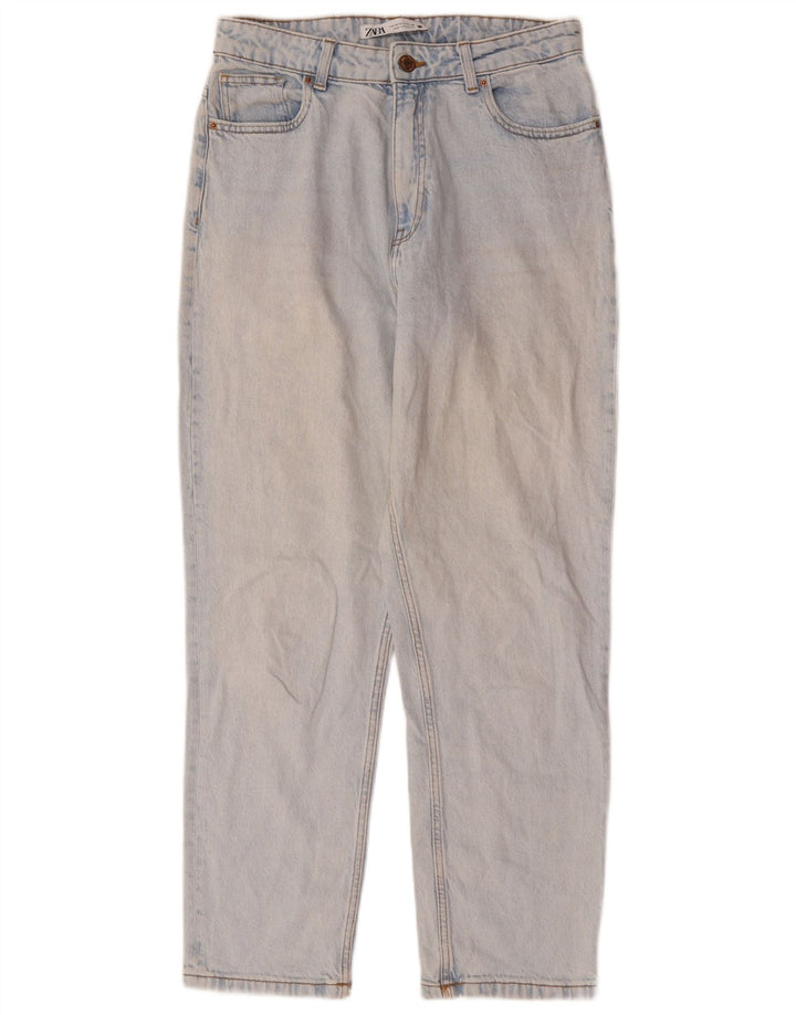 Blugi conici pentru femei Zara EU 40 Medium W30 L28 Albastru