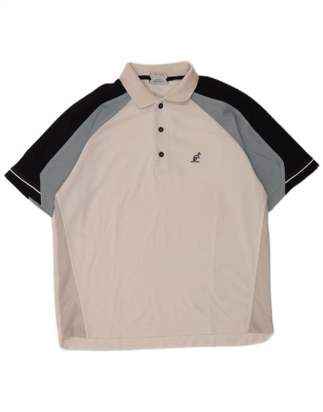 AUSTRALIAN L'ALPINA Tricou polo pentru bărbați, mare, alb, din poliester