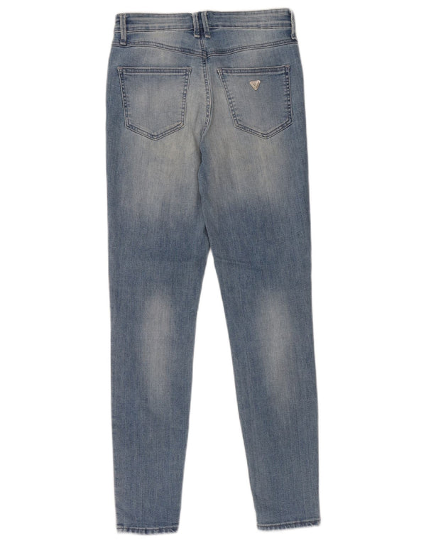 Blugi skinny pentru femei Guess W28 L28 Bumbac albastru