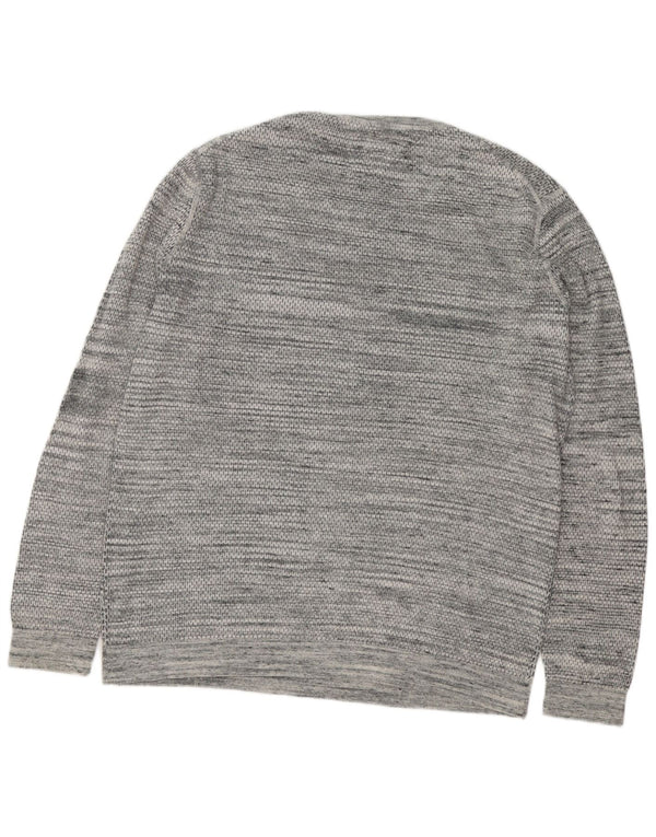 Pulover pentru bărbați Tommy Hilfiger, cu gât crew, XL, bumbac cu pete gri