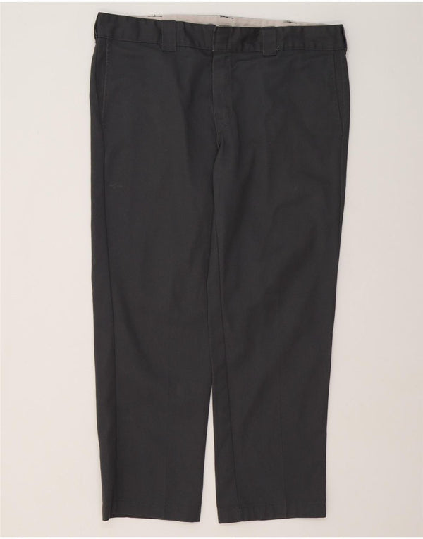 Pantaloni chino slim drepti pentru bărbați Dickies W38 L30 poliester gri