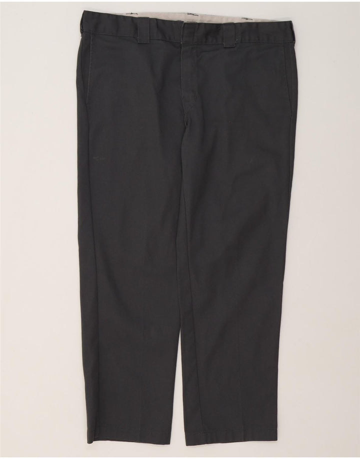 Pantaloni chino slim drepti pentru bărbați Dickies W38 L30 poliester gri