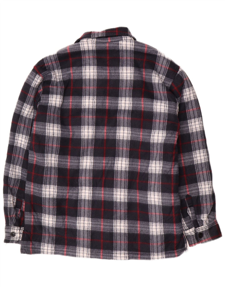 Jachetă vintage pentru bărbați, Marea Britanie 44 2XL, bumbac cu carouri bleumarin