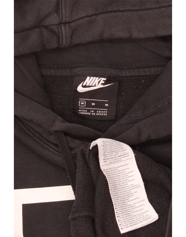 Pulover Nike Grafic pentru bărbați, bumbac mediu negru