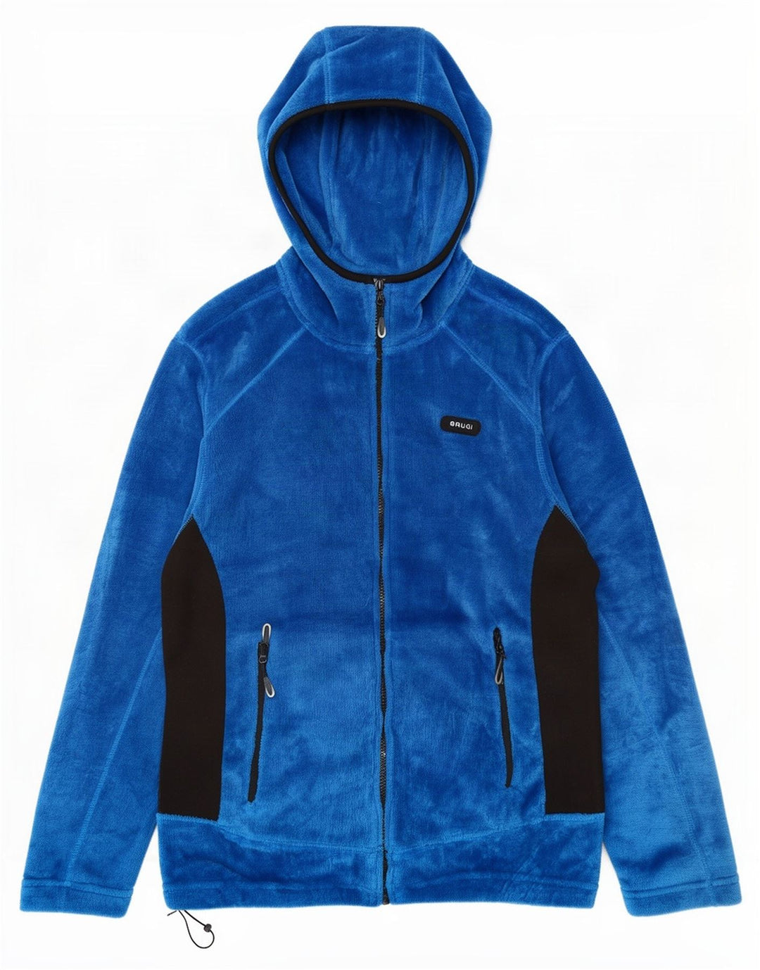 Jachetă fleece pentru bărbați Brugi, cu glugă, UK 40, mare, albastru, poliester