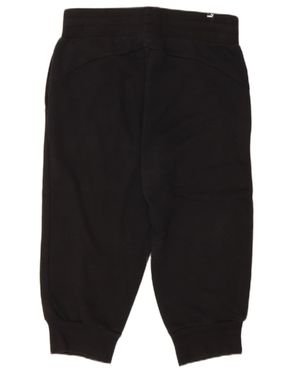 Pantaloni de trening Puma Capri pentru femei Joggeri UK 10 Bumbac negru mic
