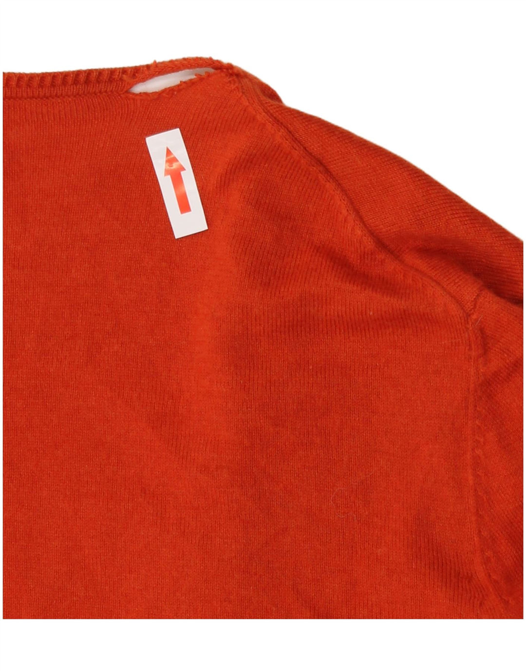 Pulover cardigan deschis asimetric pentru femei Massimo Dutti UK 14 portocaliu mediu