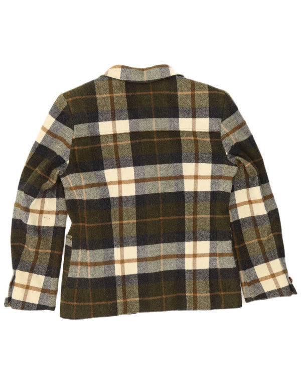Jachetă pentru femei MOTIVI Blazer cu 2 nasturi UK 12 Medium Kaki Check