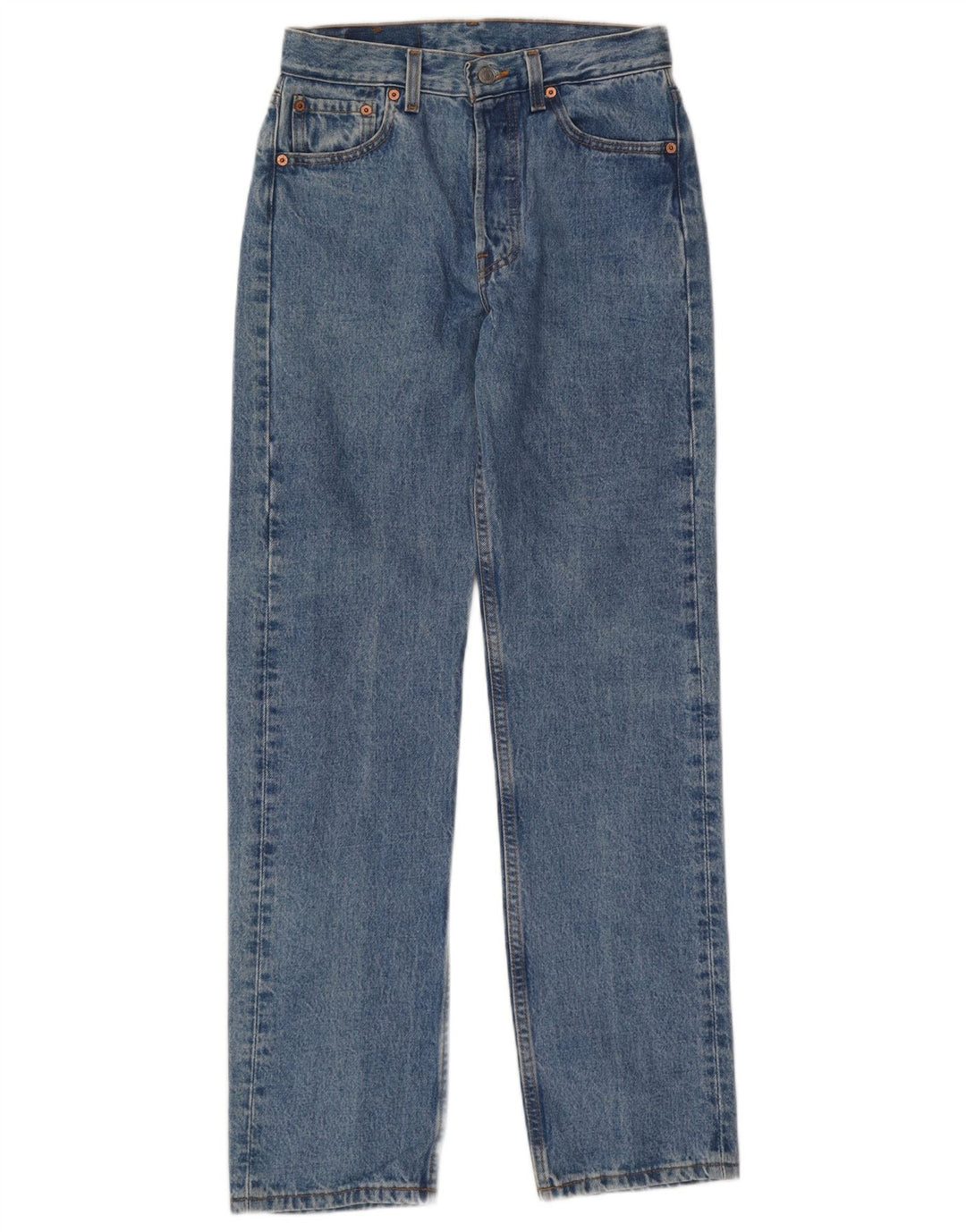 LEVI'S Womens 501 Slim Jeans W29 L32 Blue Cotton