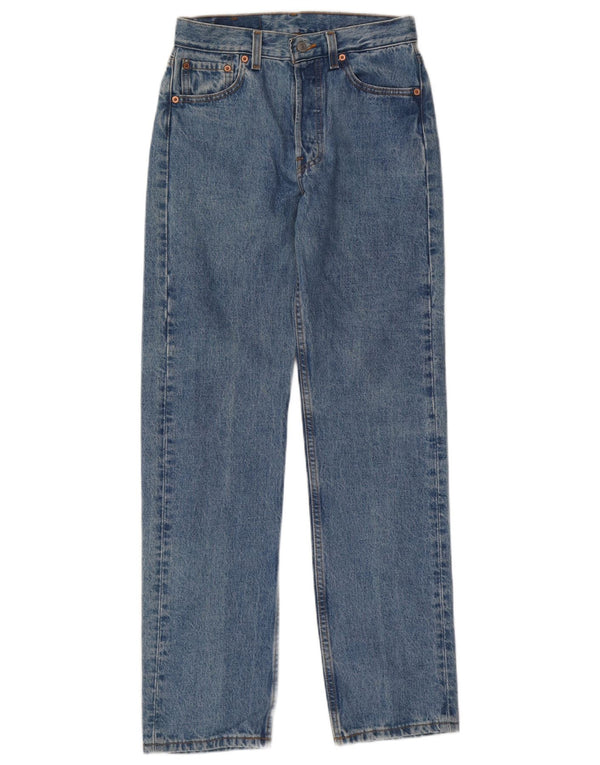 LEVI'S Womens 501 Slim Jeans W29 L32 Blue Cotton