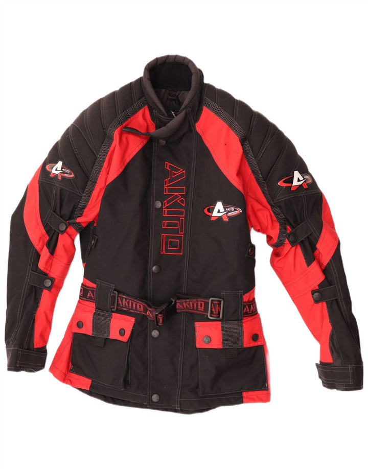 Jachetă pentru bărbați Akito Motorstyle Graphic Racer UK 36 Mic, negru, colorblock