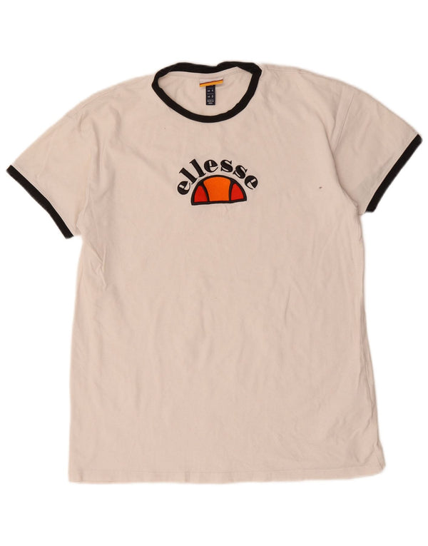 Tricou cu grafic pentru femei Ellesse Top UK 8 Small Bumbac alb