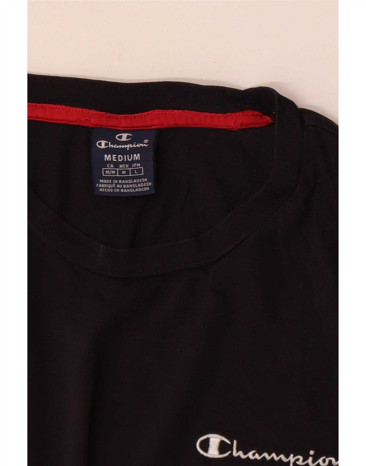 Tricou grafic pentru bărbați Champion Top Mediu Negru
