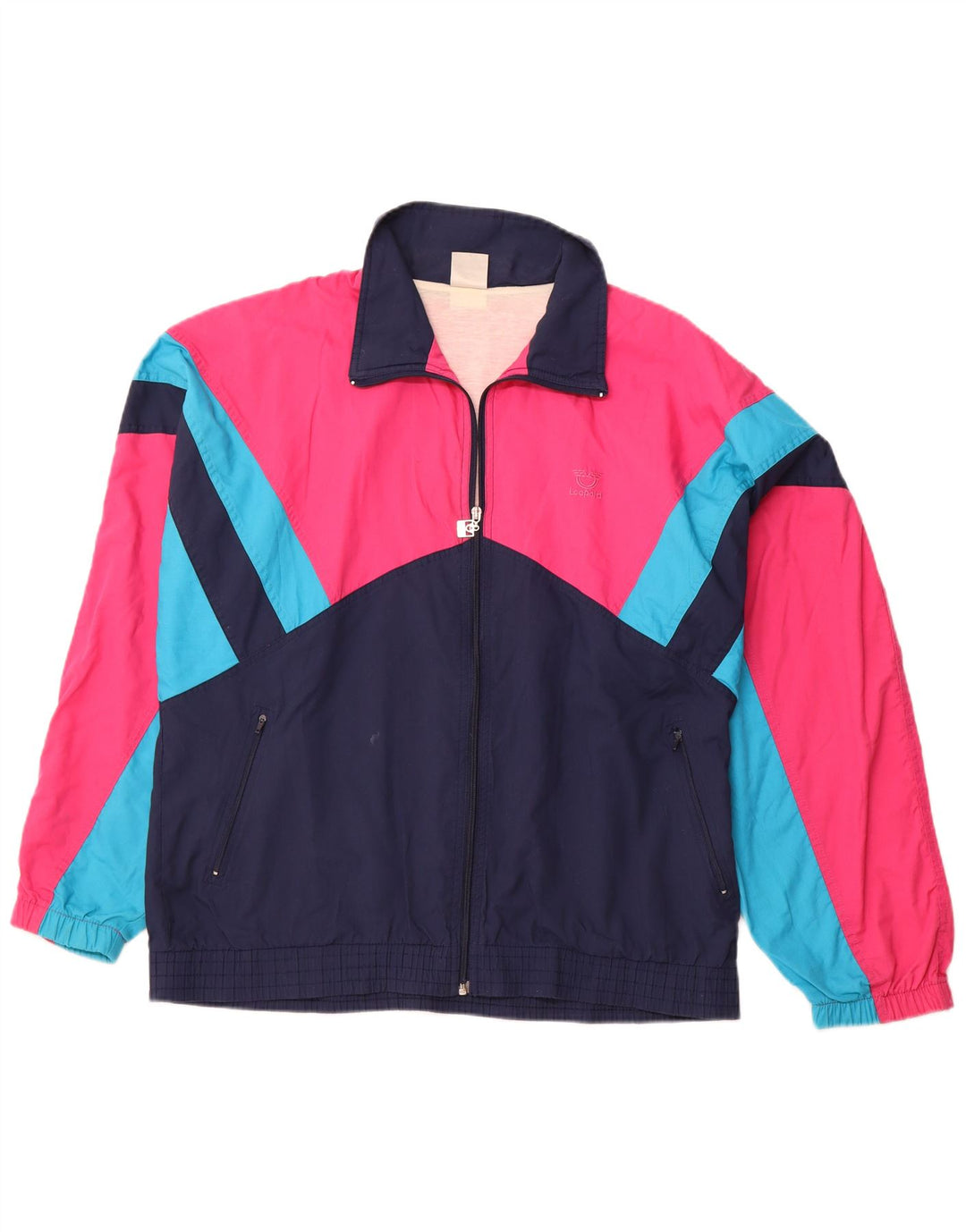 Jachetă de trening pentru bărbați LEOPARD, XL, albastru bleumarin, poliester color bloc